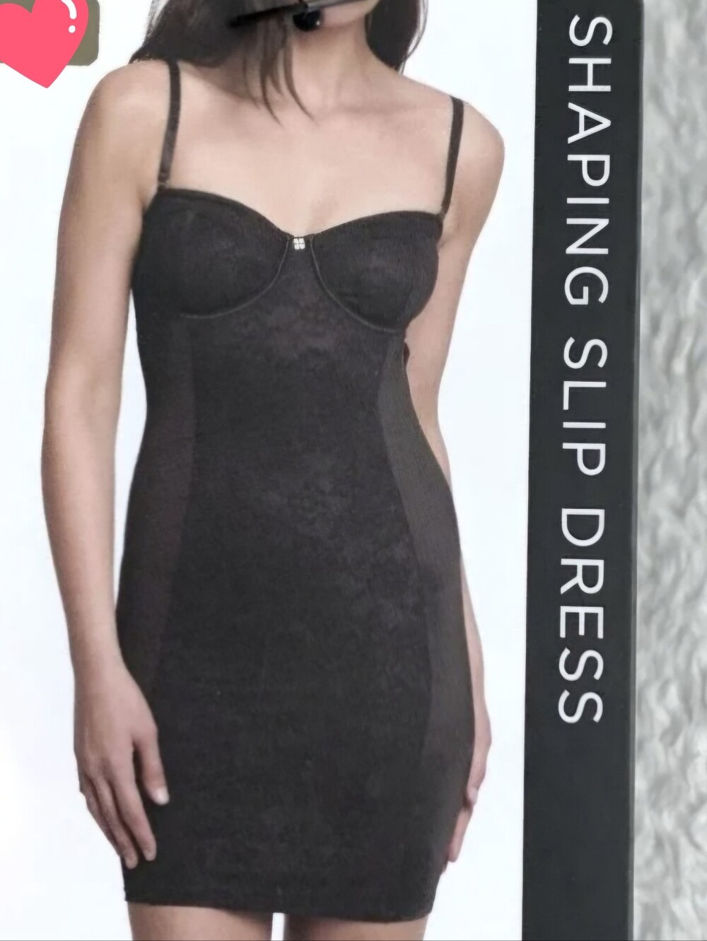 Nicole Miller New York Black Shaping Slip Dress Bustier Lace, Small NWOT